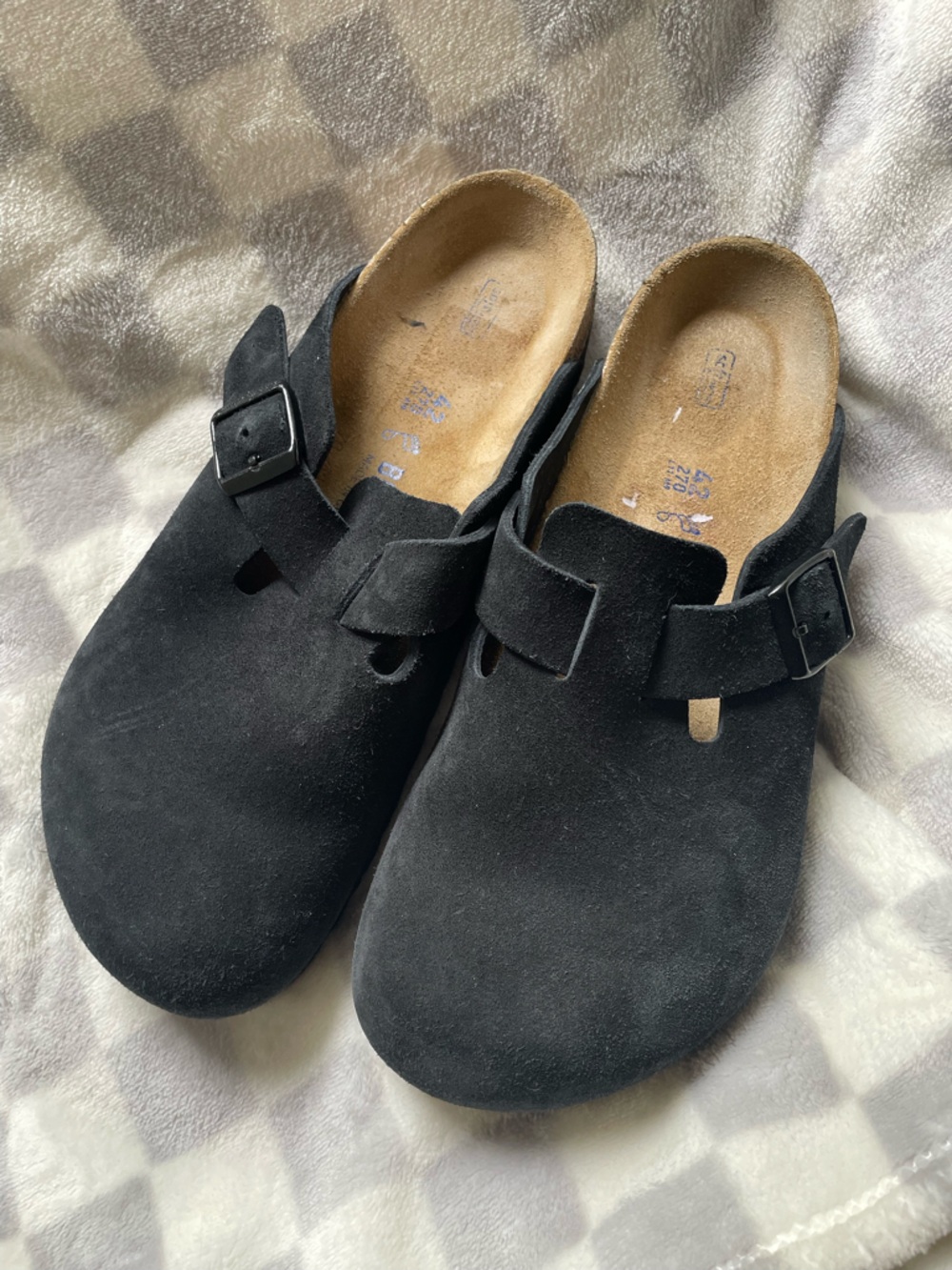 Birkenstock Boston soft footbed suede leather